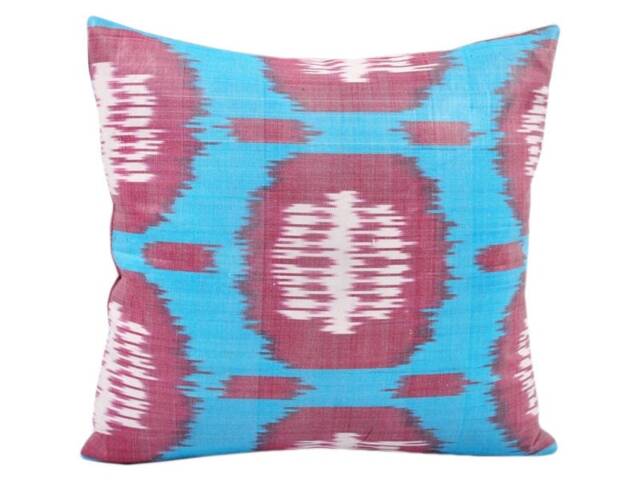 Hand Dyed Ikat Pillow Cover - image 1