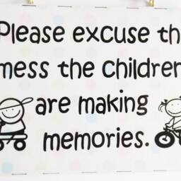 Funny Mess Quote Sign Childrens Sentimental Phrase Plaque Thoughtful New Home Family Friends Gift - thumbnail 3