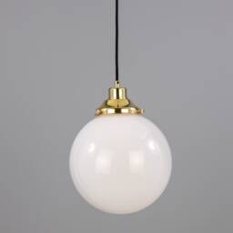 Gentry Opal Glass Globe Pendant Light 9.75 Ip20 - thumbnail 1