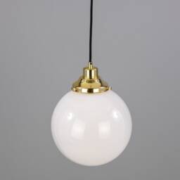Gentry Opal Glass Globe Pendant Light 9.75 Ip20 - thumbnail 2