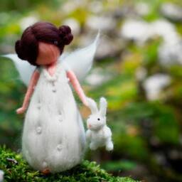 Needle Felted Fantasy Doll - thumbnail 2