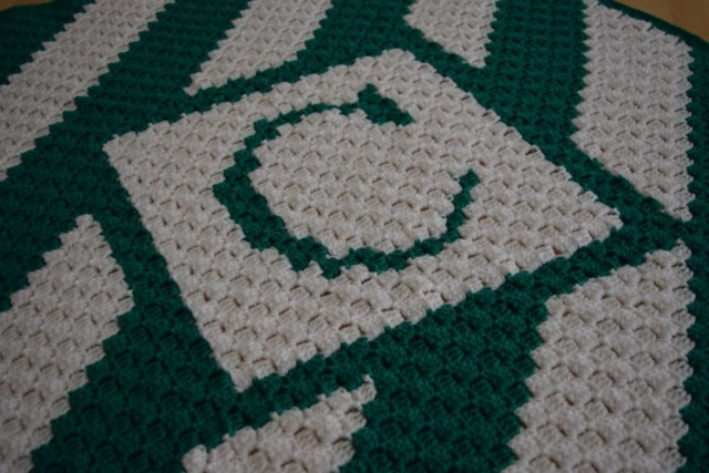 Personalized Monogram Blanket, Custom Baby Made To Order Gift, Striped Stroller Gender Neutral Gift - image 1