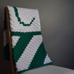 Personalized Monogram Blanket, Custom Baby Made To Order Gift, Striped Stroller Gender Neutral Gift - thumbnail 2