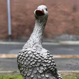Garden Duck Sculpture Concrete Farm Animal Statue Stone Goose Figurine Outdoor Garden Ornament Handmade Cement Lover Gift Yard Art - thumbnail 2