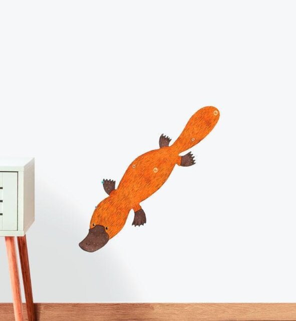 Platypus Wall Sticker Decal - Australian Animal Decals, Stickers, Kids, Native Animals Art