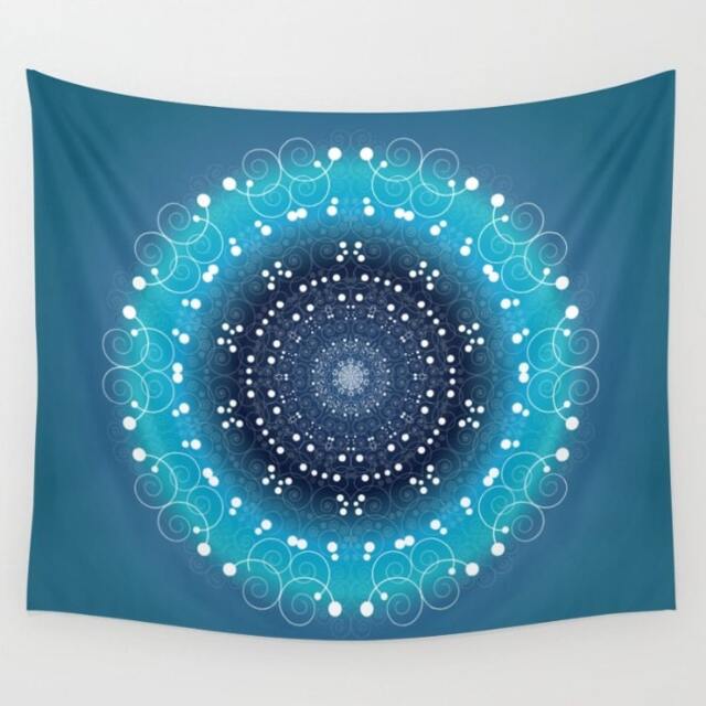 Mandala Wall Tapestry, Mandala Wall Hanging, Ombre Decor, Boho Decor, Indie Decor - image 1