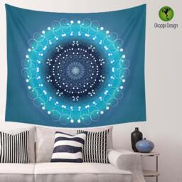 Mandala Wall Tapestry, Mandala Wall Hanging, Ombre Decor, Boho Decor, Indie Decor - thumbnail 2