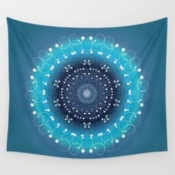 Mandala Wall Tapestry, Mandala Wall Hanging, Ombre Decor, Boho Decor, Indie Decor - thumbnail 1
