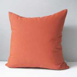 Rust Sunbrella?? Outdoor Pillow Cover, Decorative Burnt Orange Throw Cushions For Mid Century Modern Vibes On Patio Seating, Mazizmuse - thumbnail 3