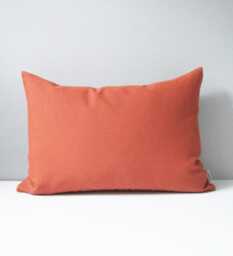 Rust Sunbrella?? Outdoor Pillow Cover, Decorative Burnt Orange Throw Cushions For Mid Century Modern Vibes On Patio Seating, Mazizmuse - thumbnail 1