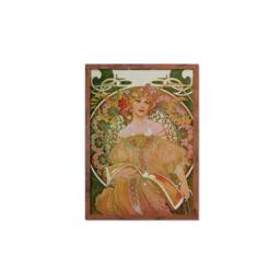 Framed Mounted Alphonse Mucha Reverie Vintage Art Print Poster Wall Antique Book Quirky Illustration Fairy Princess Floral Victorian Design - thumbnail 2