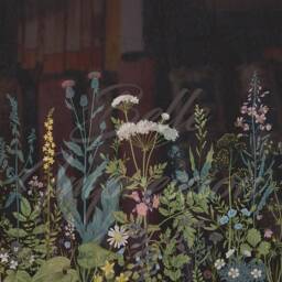 Wall Mural - Herbs & Wild Flowers Removable Wallpaper, Botanical, Self Adhesive, Renter Friendly, Accent Room Decor - thumbnail 4