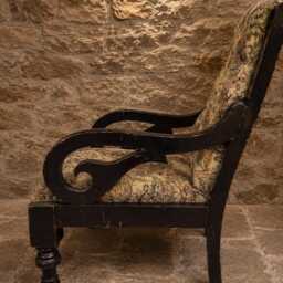 Antique Victorian Armchairs - Deep Buttoned Scroll Arm Fireside Seating - thumbnail 4