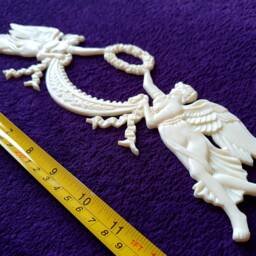Large Gilt Or White French Antique Empire Style Decorative Wall Furniture Moulding Pediment Plastic Decoration - thumbnail 2