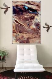 Nature Wall Hangings - Fabric Tapestry Landscape Earth Colorful Hippie Yoga Gift Dasht-E Kavir - thumbnail 1
