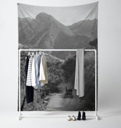Old Style Landscape - Wall Tapestry Tapestry Hangings Wanderlust Bohemian Home Decor Dorm T#72 - thumbnail 1