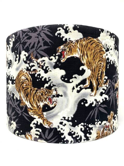 Tiger Lampshade Japanese Oriental Black Lamp Shade - image 1