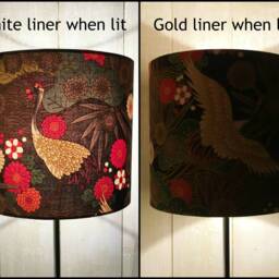 Tiger Lampshade Japanese Oriental Black Lamp Shade - thumbnail 4