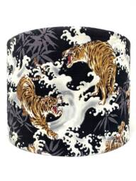 Tiger Lampshade Japanese Oriental Black Lamp Shade