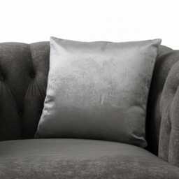 Luxury Super Soft Silver Grey Velvet Cushion Cover Crushed Pillowcase 18x18 - thumbnail 3