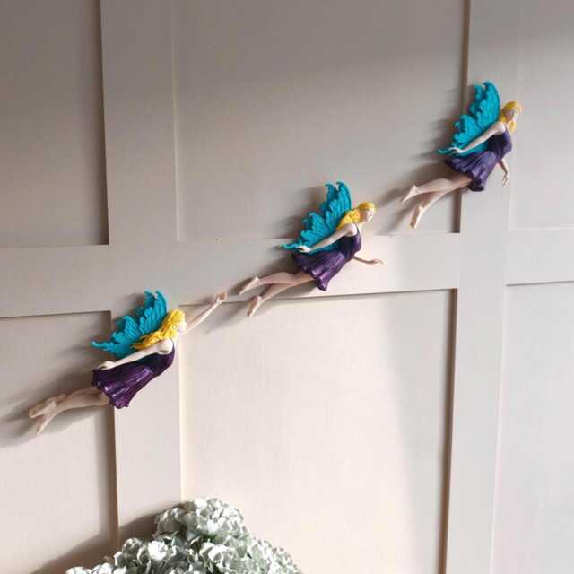 Flying Fairy Wall Mount - Fourth Wing Inspired 3D Printed Fantasy Home Decor Bookish Gift - image 1