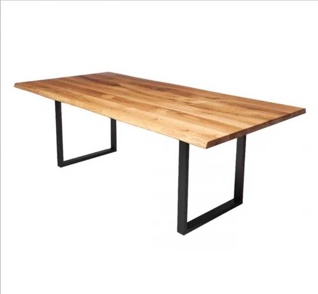 Live Edge Oak Dining Table With Optional Bench - image 1
