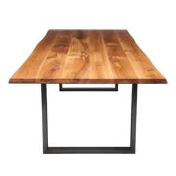 Live Edge Oak Dining Table With Optional Bench - thumbnail 3