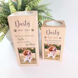 Pet Memorial Candle - Loss Of Dog Light A Candle - thumbnail 1