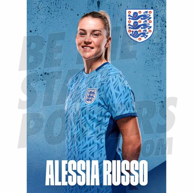Lionesses Russo 23/24 Away Headshot Poster - Officially Licensed Product A4/A3 Framed Options - image 1