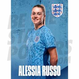 Lionesses Russo 23/24 Away Headshot Poster - Officially Licensed Product A4/A3 Framed Options - thumbnail 1