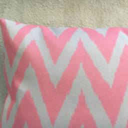 Silk Ikat Pillow Cover - 16x24, Handwoven Accent Cushion - thumbnail 2
