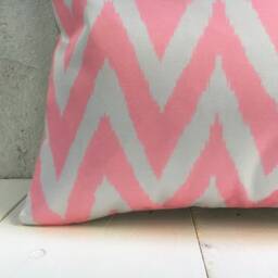 Silk Ikat Pillow Cover - 16x24, Handwoven Accent Cushion - thumbnail 3