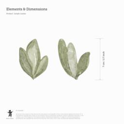 Jungle Leaves Fabric Wall Stickers - Removable & Reusable - thumbnail 3