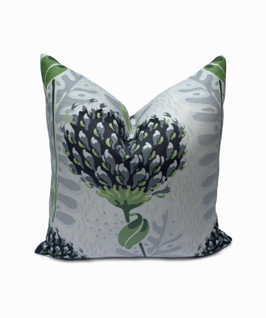 Thibaut Tiverton Celon Collection Cushion Cover Pillow Double Sided Black - image 1