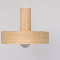 Set Of 3 Wood Pendant Lights Scandinavian Style, Wooden Chandelier Lighting Cozy Dining Room - thumbnail 2