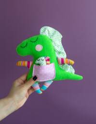 Dinosaur Toy Stuffed Animal Plush Animals New Baby Gift, Comforter Gift, Stuffed For Sleep Dinosaur Cotton Fabric - thumbnail 1