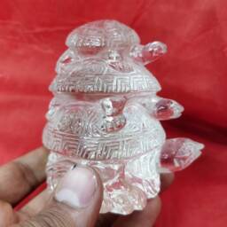 Hand Carved Turtles Crystal, Crystal Tortoise, Carving, Gemstone Turtle, Turtle Figurine, Housewarming Gift, Spirit Animal Stone - thumbnail 3