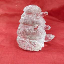 Hand Carved Turtles Crystal, Crystal Tortoise, Carving, Gemstone Turtle, Turtle Figurine, Housewarming Gift, Spirit Animal Stone - thumbnail 2