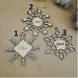 Plywood Gold Christmas Tree, Personalized Ornaments, Eco-Friendly Tree Decorations, Ideas For Xmas Gift - thumbnail 4