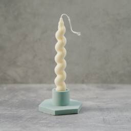 Handmade Concrete Candlestick Holder Geometric Taper Candle Stand - thumbnail 4
