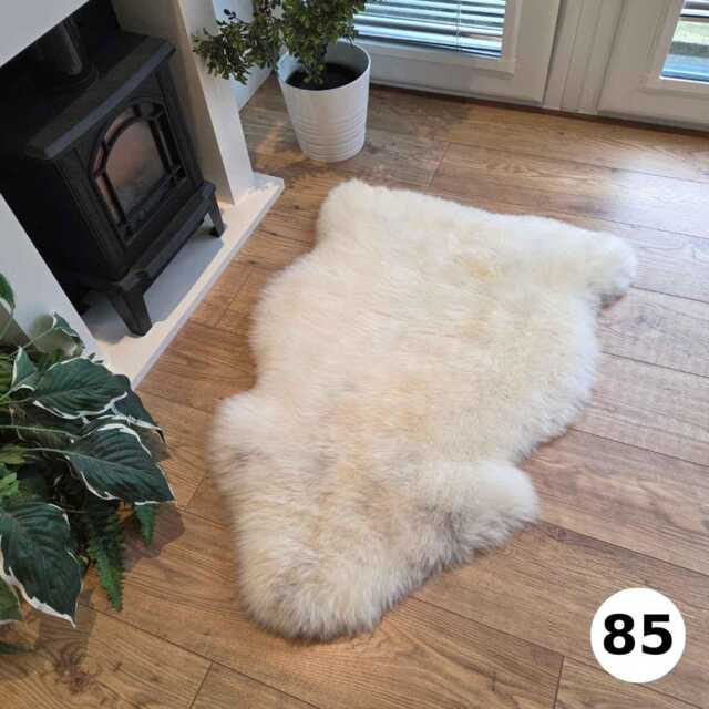 100% British Undyed Rare Breed Sheepskin Rug - 85