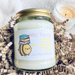 Ready For My Next Chapter Personalised Teacher Candle - Leaving Preschool Childminder Nursey Pre School Teaching Assistant - thumbnail 2