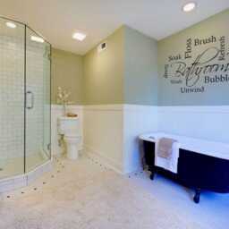 Bathroom Bubbles, Unwind & Soak Wall Art Sticker, Vinyl Decal, Modern Transfer, Home Decor - thumbnail 3