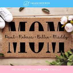 Custom Mom & Family Doormat - Gifts From Daughter Birthday Gift Mommy Housewarming New Home - thumbnail 1