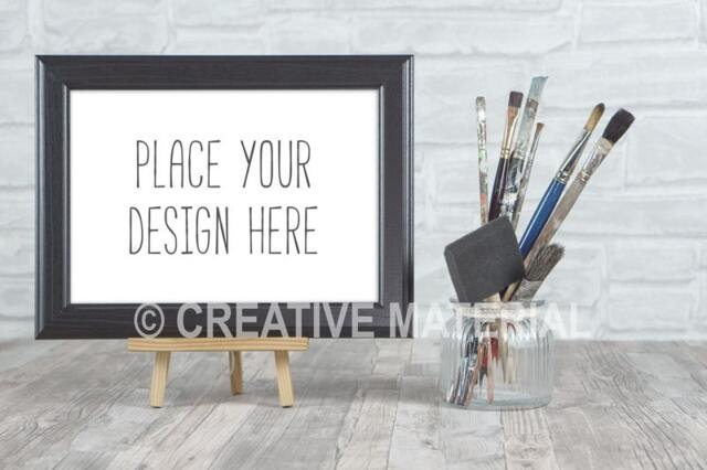 "Frame Mockup - Brushes Styled Stock Photo Showcase Ratio 30cm X 20cm Or 11.75"" 8" - image 1