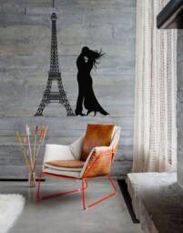 Eiffel Tower Wall Decal Paris Skyline Vinyl Sticker 2757 - thumbnail 1