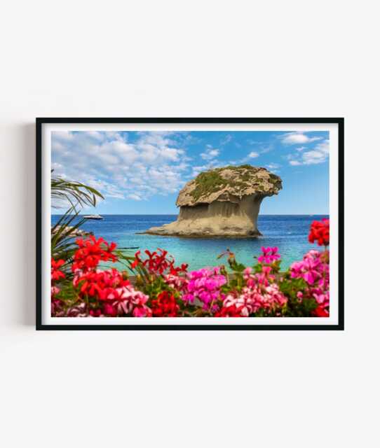 Ischia Italy Photography Print - Coastal Ocean Wall Art Poster Seaside Home Decor - image 1