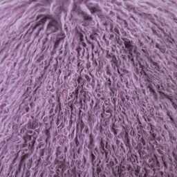 Light Purple Mongolian Sheepskin Fur Cushion Made To Order Custom Sizes Double/Single Sided - thumbnail 3