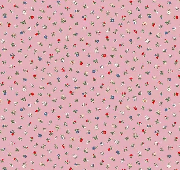 Liberty London Pink Floral Crib Sheet, Pillowcase & Changing Pad Cover - image 1