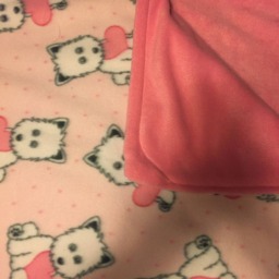 Valentines Dog Fleece Blanket Large - thumbnail 2